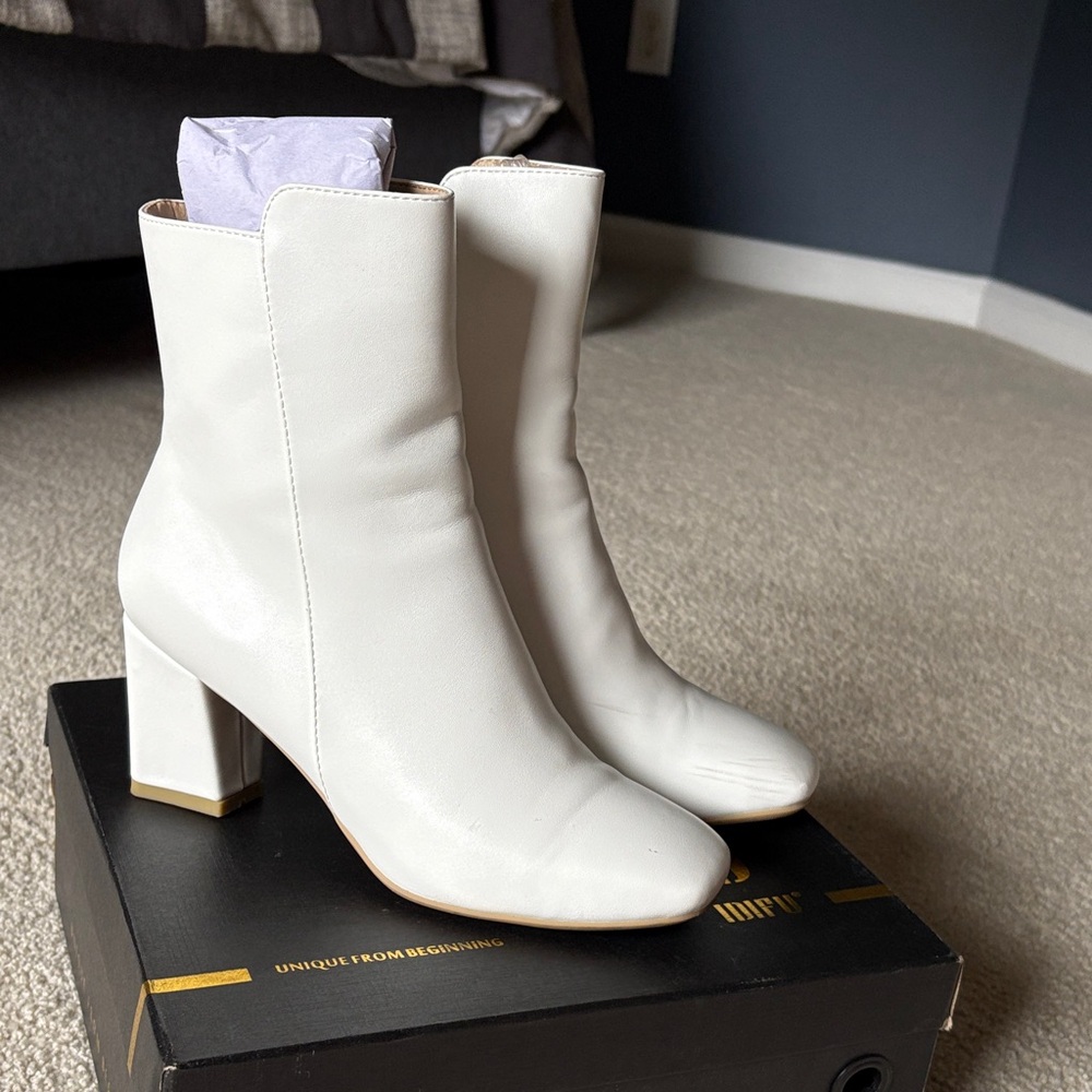 White Ankle Boots
